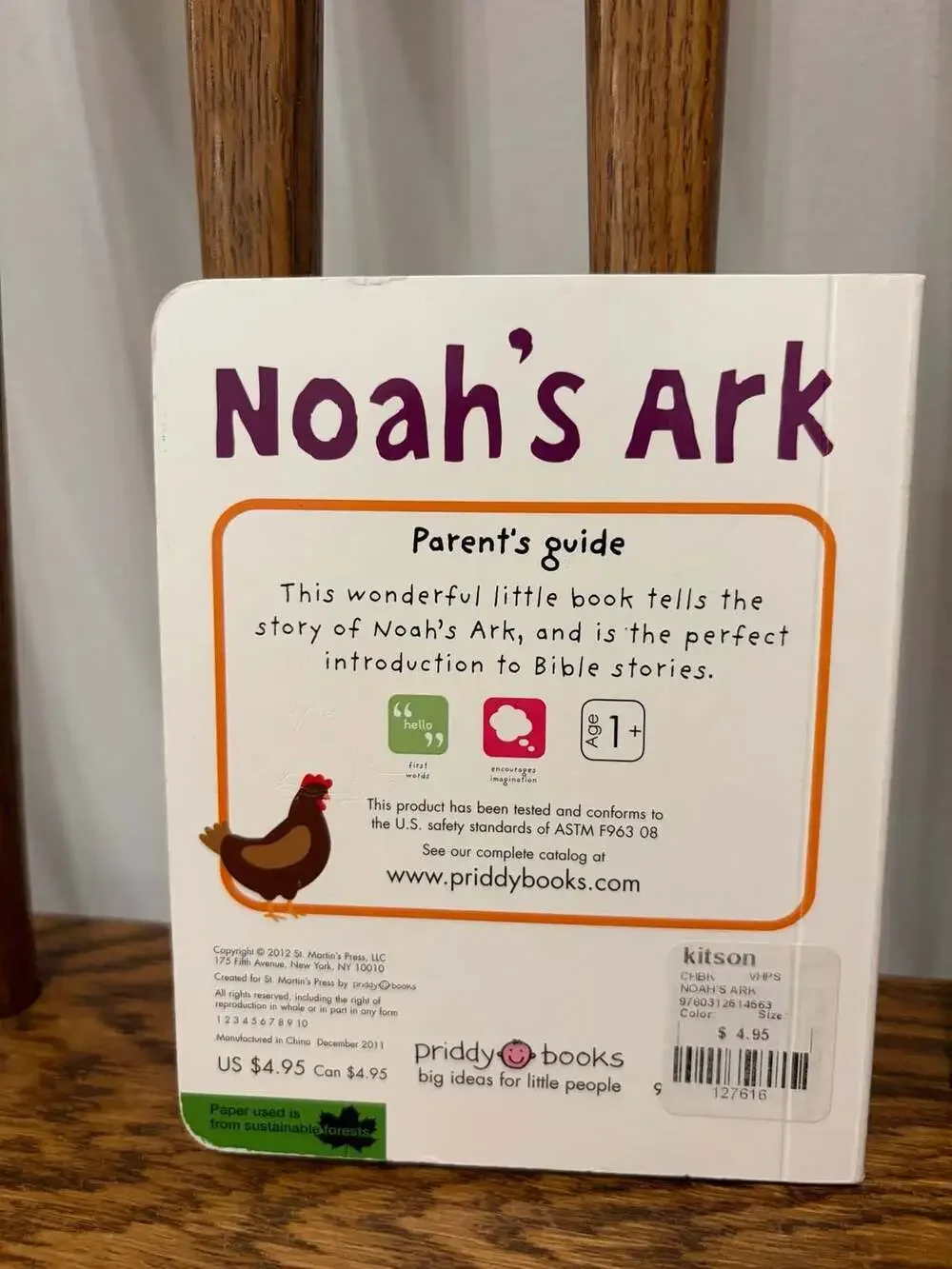 Noah's Ark (Baby's First Bible) Board Book by Priddy Books